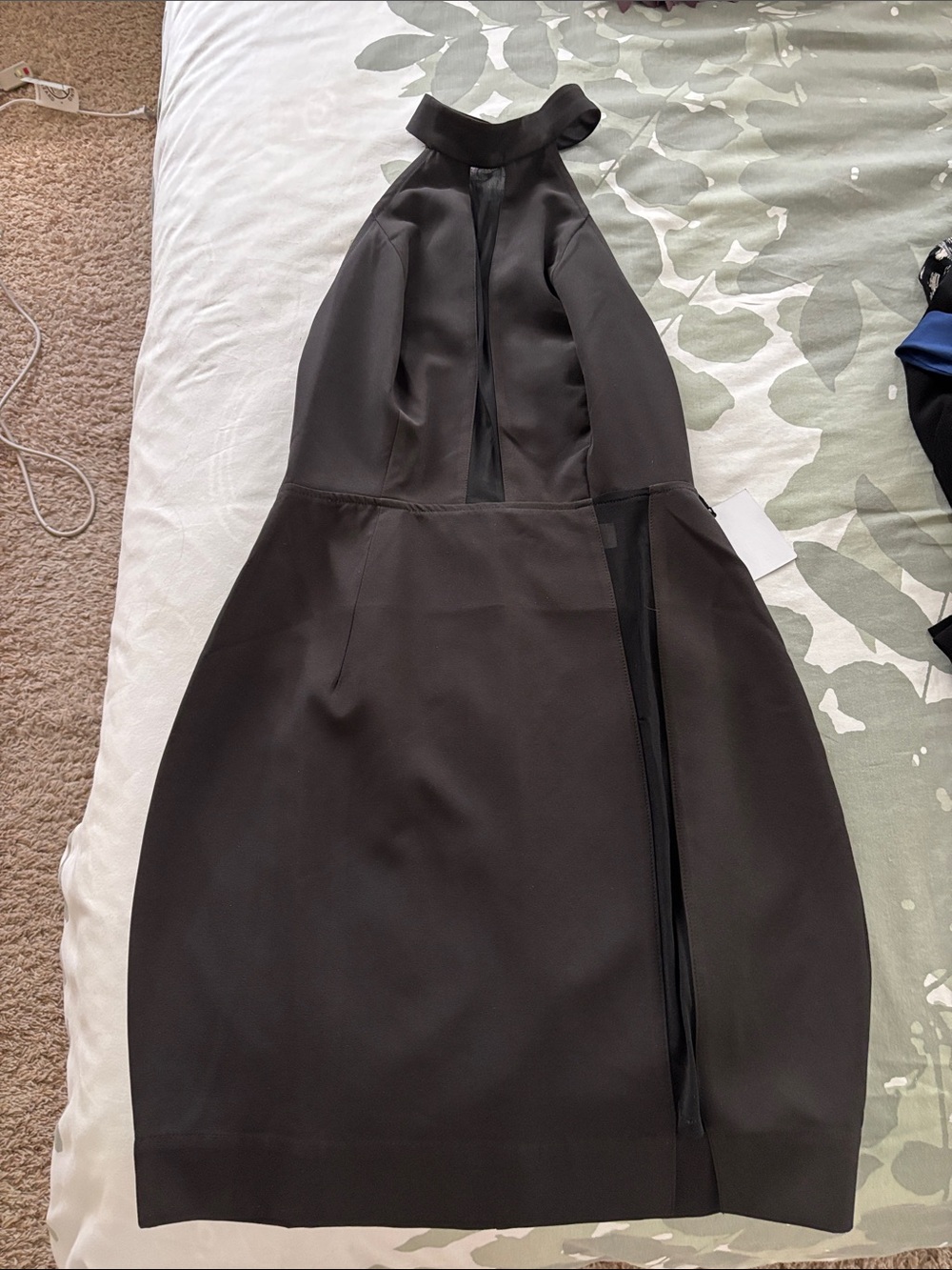 by the way. Black Backless Halter Dress